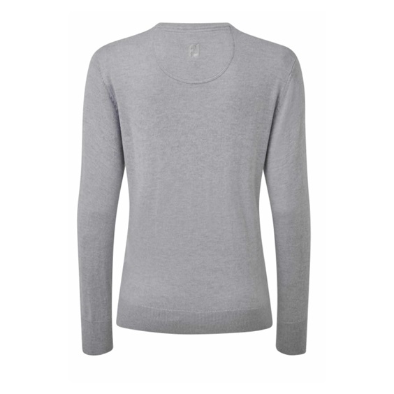 FootJoy Wool Blend V-Neck Damen Pullover, grau