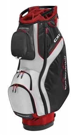 Sun Mountain CX1 Cartbag, rot/schwarz/weiss