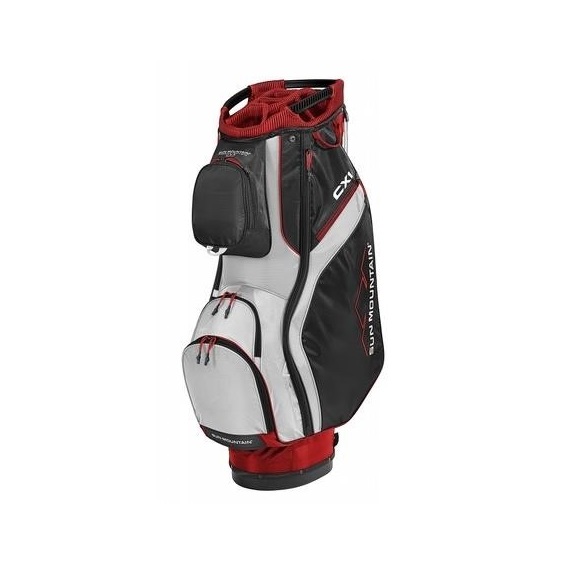 Sun Mountain CX1 Cartbag, rot/schwarz/weiss