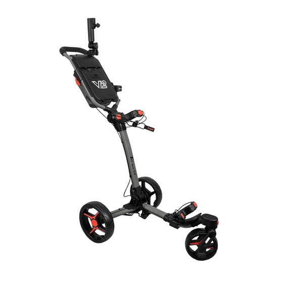 Axglo Tri-360 V2 Golf Trolley, grau/rot