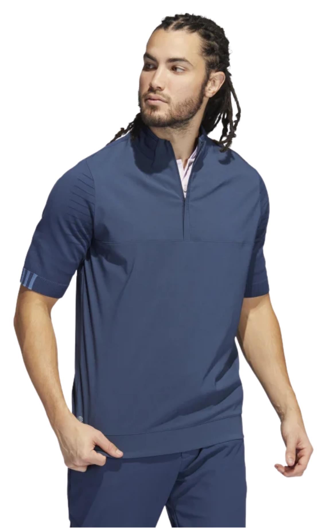 Adidas Primeknit Statement 1/4 Zip Herren Sweatshirt, dunkelblau