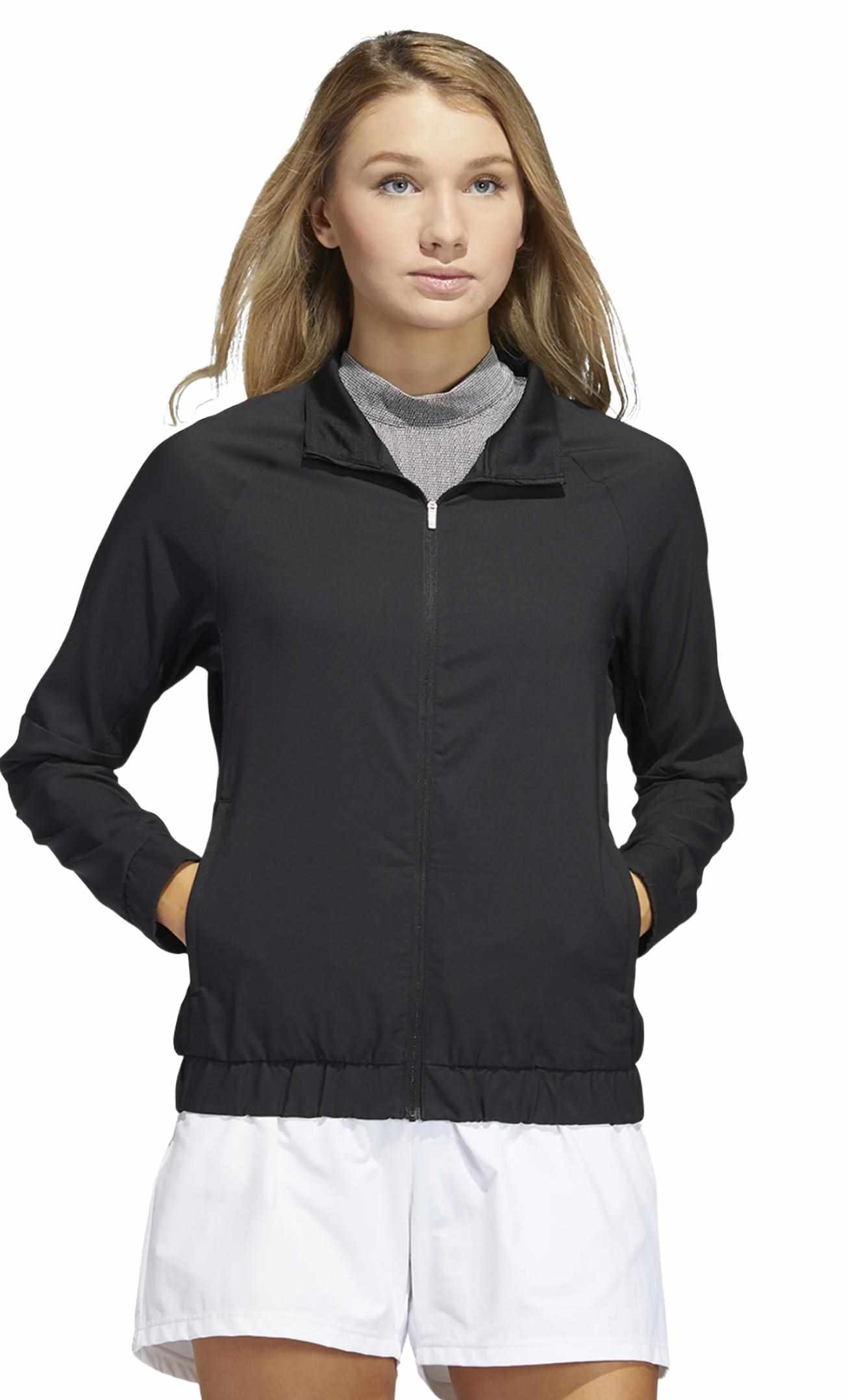 Adidas Essentials Full Zip Damenjacke, schwarz