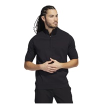 Adidas Primeknit Statement 1/4 Zip Herren Sweatshirt, schwarz