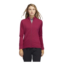 Adidas Textured Full-Zip Damen Sweatshirt, rot