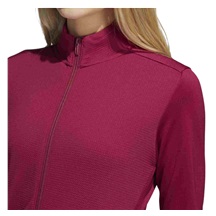 Adidas Textured Full-Zip Damen Sweatshirt, rot