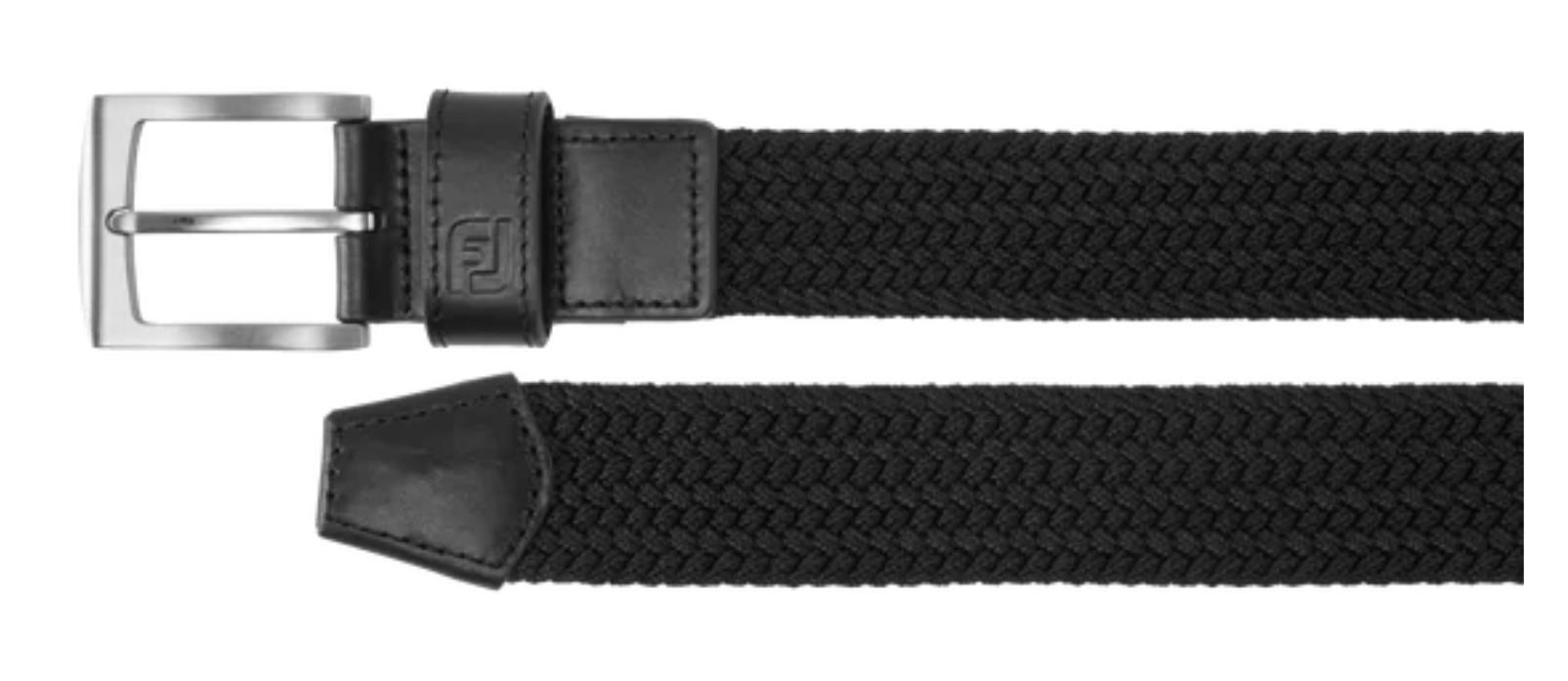 FootJoy Braided Herren Gürtel, schwarz