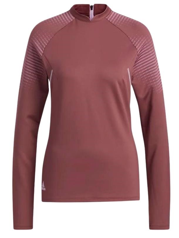 Adidas Cold Rdy Long Sleeve Top Mock Damen Sweatshirt, burgundy