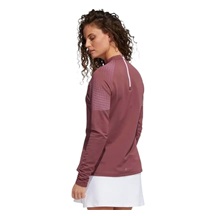 Adidas Cold Rdy Long Sleeve Top Mock Damen Sweatshirt, burgundy