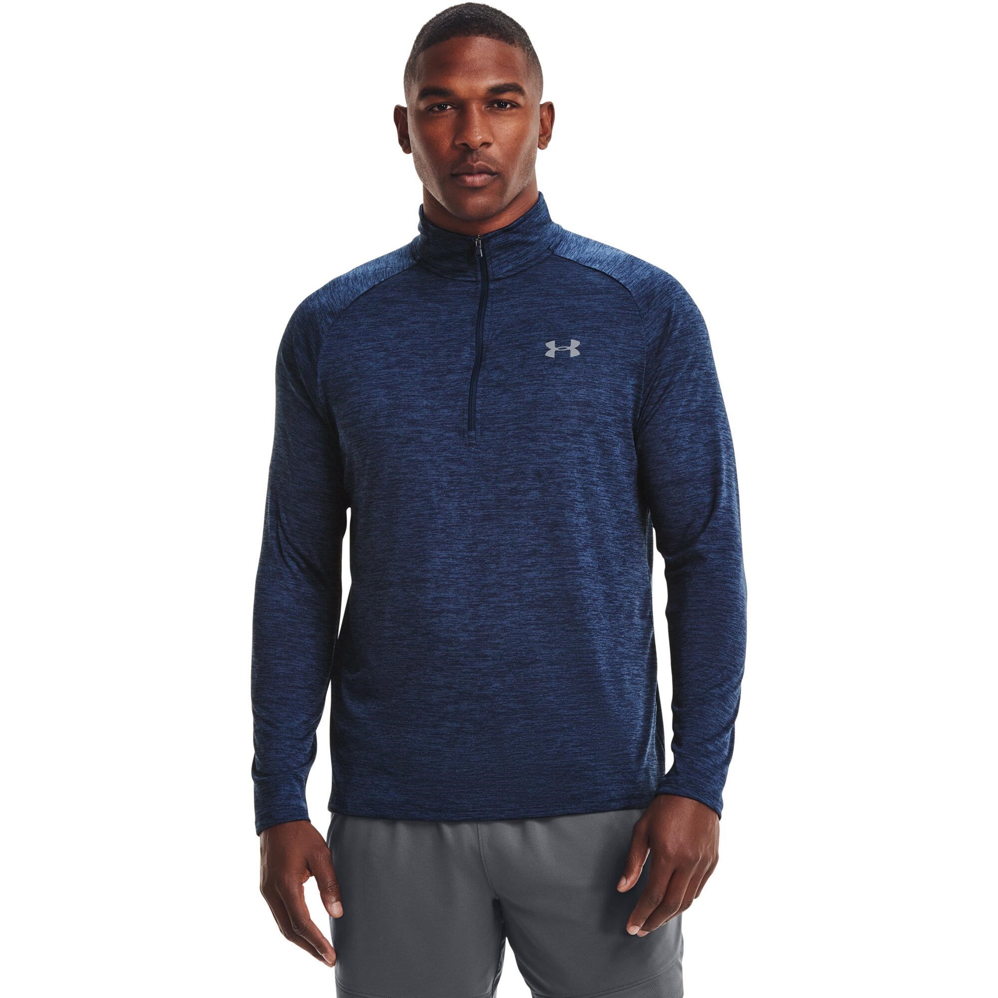 Under Armour Tech 2.0 1/2 Zip Herren Poloshirt, dunkelblau