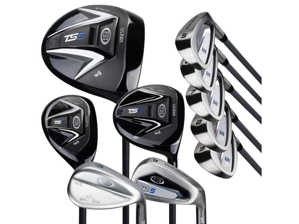 U.S. Kids Golf TS5-63 (160cm) 10-Club Junior Golfset, Graphit