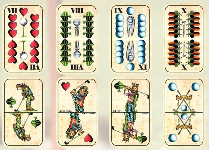Golf Spielkarten Mariage, Edition RETRO