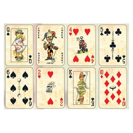 Golf Spielkarten Canasta, Editon RETRO