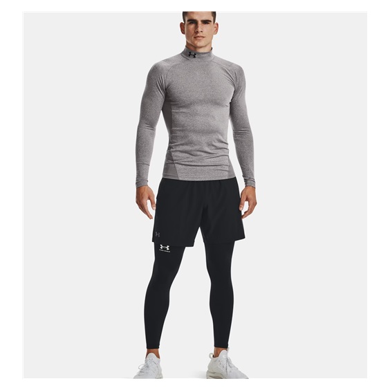 Under Armour ColdGear® Compression Mock Herren Winterkompressionsshirt, grau