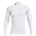 Under Armour ColdGear® Compression Mock Herren Winterkompressionsshirt, weiss