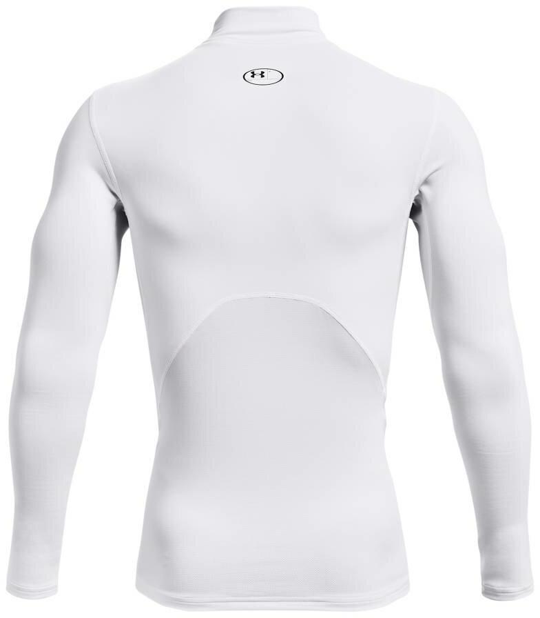 Under Armour ColdGear® Compression Mock Herren Winterkompressionsshirt, weiss