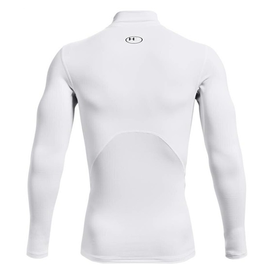 Under Armour ColdGear® Compression Mock Herren Winterkompressionsshirt, weiss
