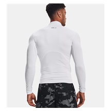 Under Armour ColdGear® Compression Mock Herren Winterkompressionsshirt, weiss