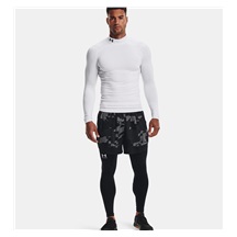 Under Armour ColdGear® Compression Mock Herren Winterkompressionsshirt, weiss