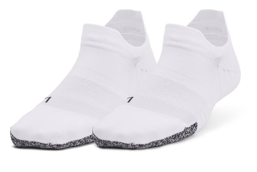 Under Armour Breathe 2 No Show Tab Damen Socken, weiss, 2 Paar
