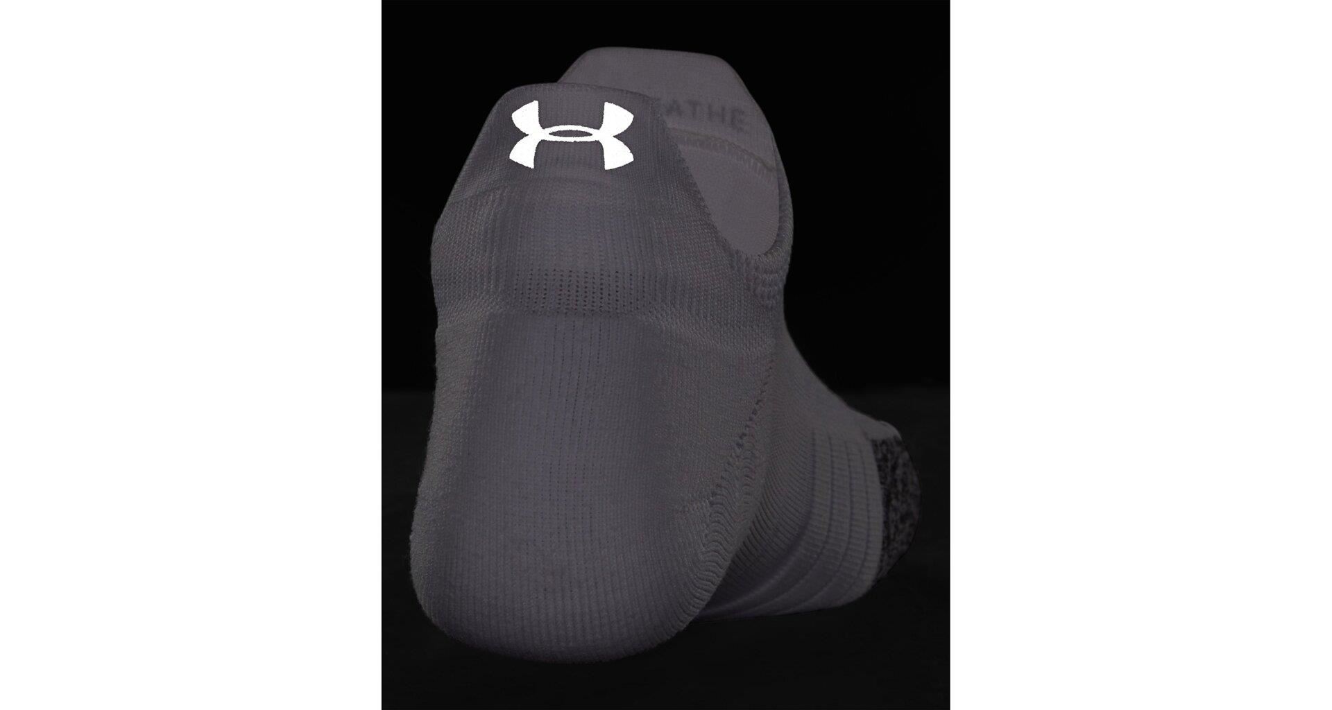Under Armour Breathe 2 No Show Tab Damen Socken, weiss, 2 Paar