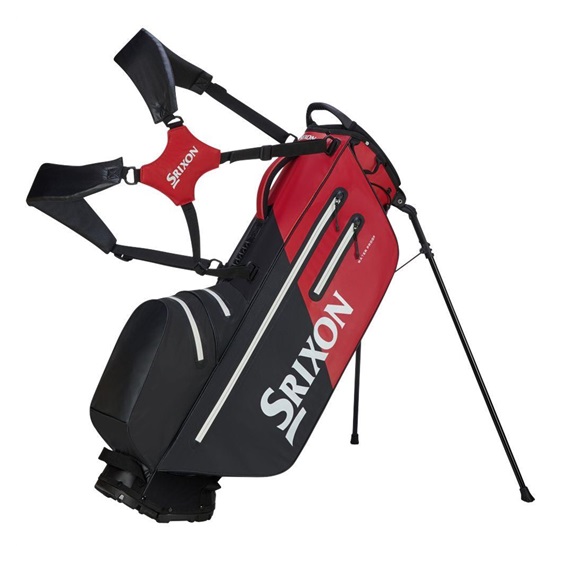 Srixon Waterproof Standbag, schwarz/rot