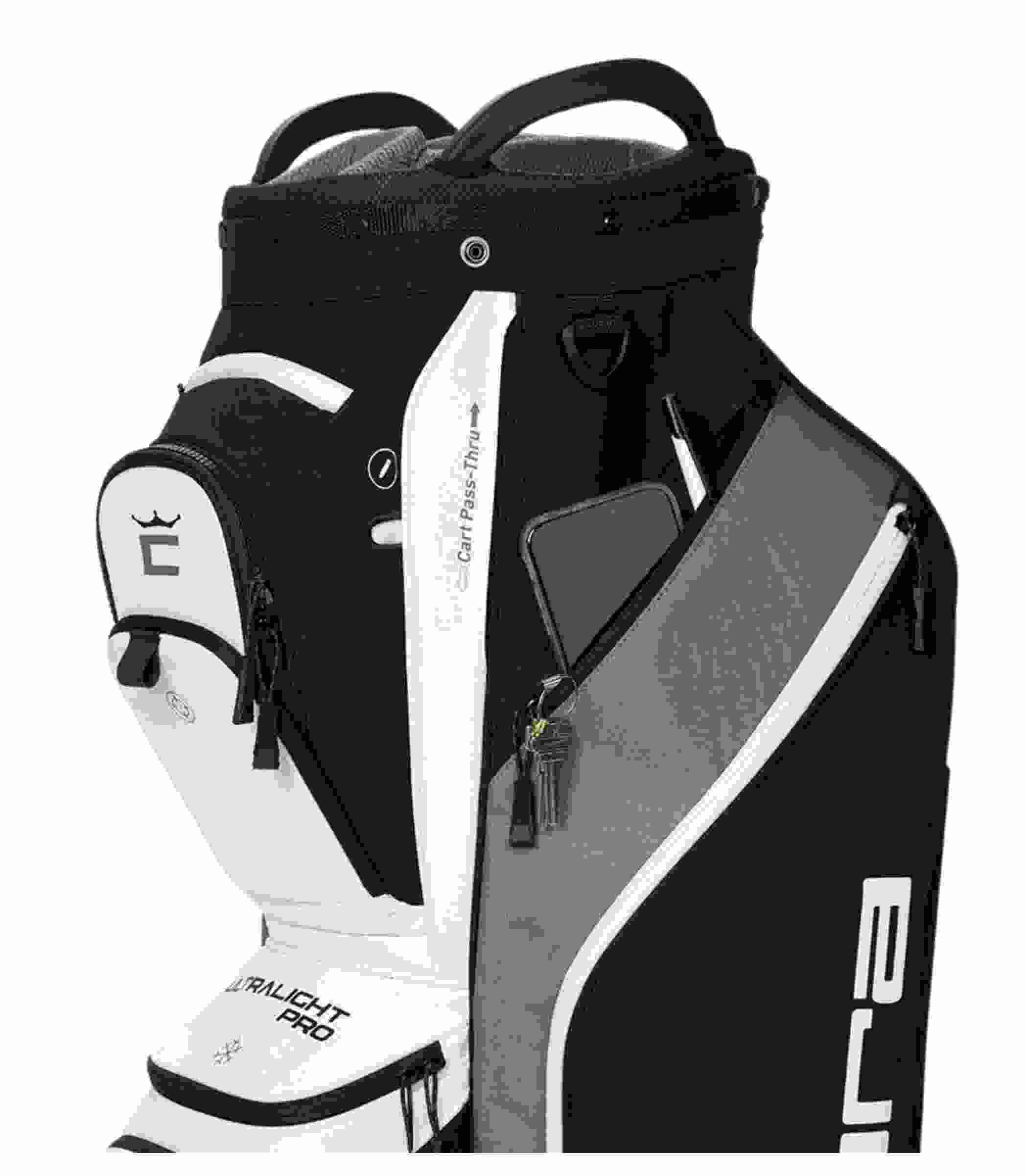 Cobra Ultralight Pro Cartbag, schwarz/weiss