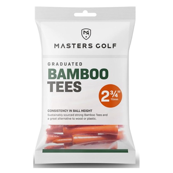 Masters Graduated Bamboo tee 70 mm, orange, 20 Stk.