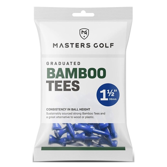 Masters Graduated Bamboo tee 38 mm, blau, 25 Stk.