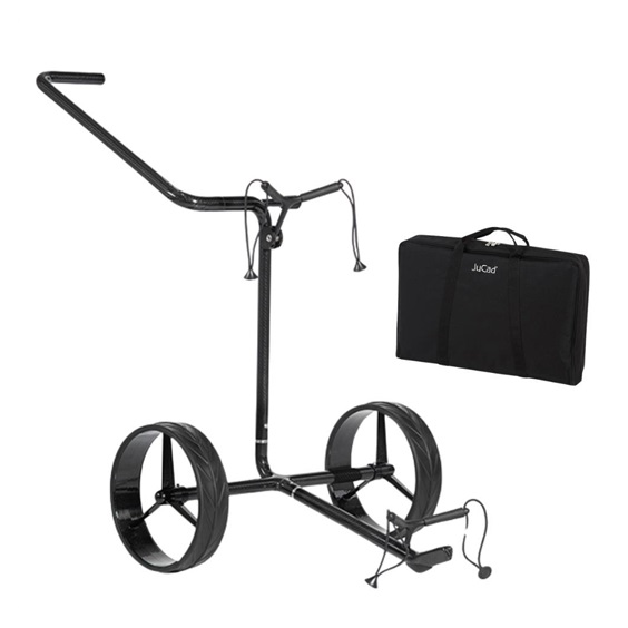 JuCad Carbon Shine 2-rädrig Manuell Golftrolley + Tragetasche