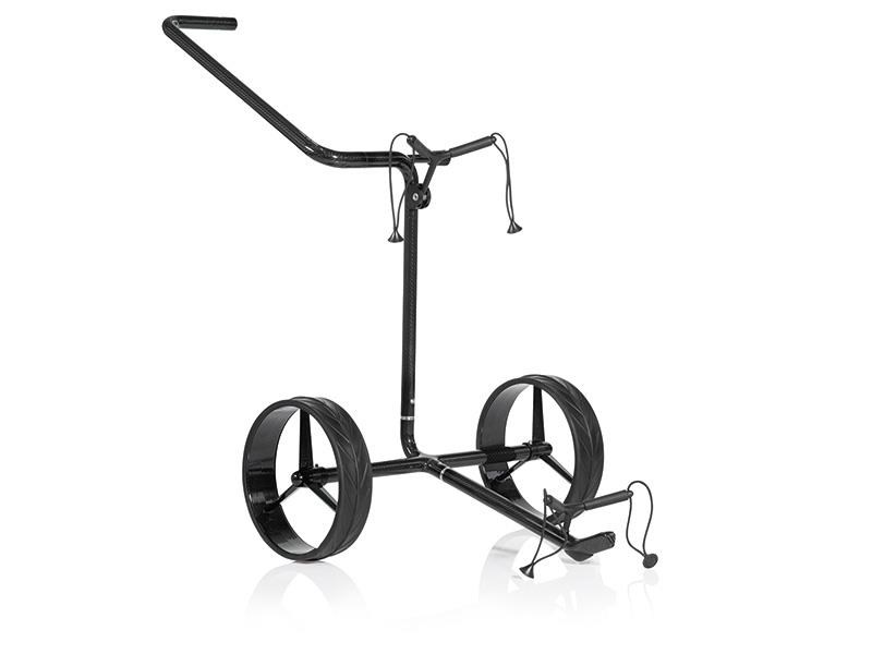 JuCad Carbon Shine 2-rädrig Manuell Golftrolley + Tragetasche