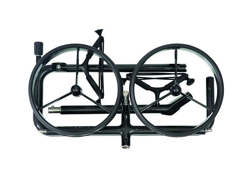 JuCad Carbon Shine 2-rädrig Manuell Golftrolley + Tragetasche