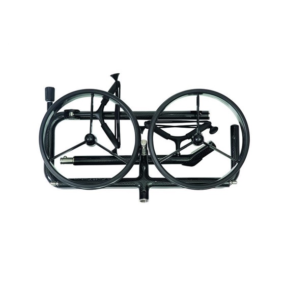 JuCad Carbon Shine 2-rädrig Manuell Golftrolley + Tragetasche