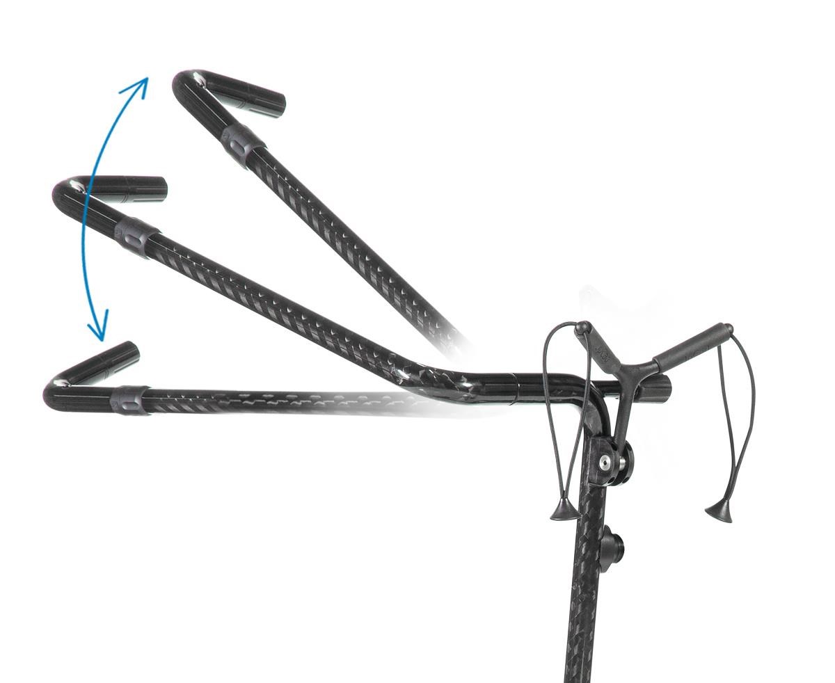 JuCad Carbon Shine 2-rädrig Manuell Golftrolley + Tragetasche
