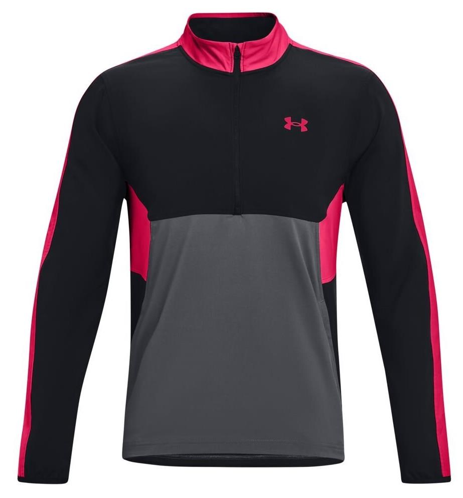 Under Armour Storm Windstrike 1/2 Zip Herrenjacke, schwarz/grau/rosa