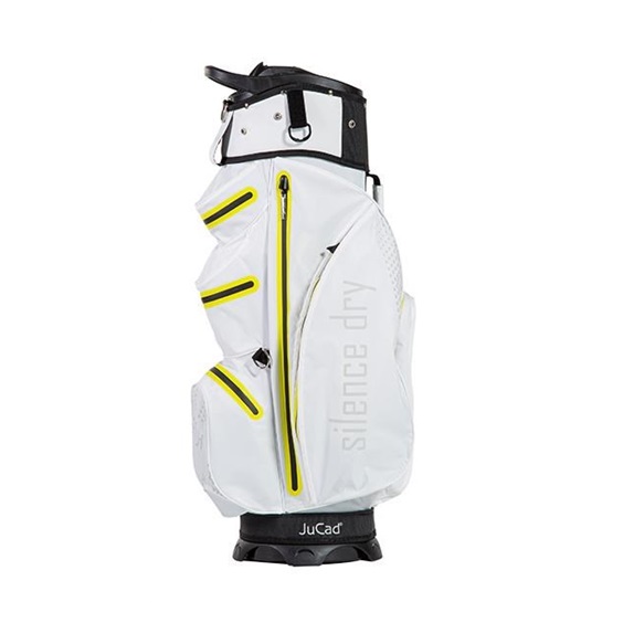 JuCad Silence Dry Cartbag, weiss/gelb