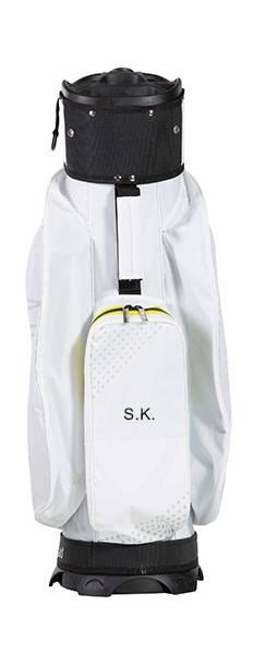 JuCad Silence Dry Cartbag, weiss/gelb
