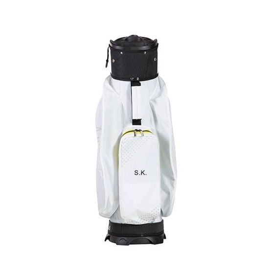JuCad Silence Dry Cartbag, weiss/gelb