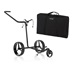 JuCad Carbon Shine 3-wheeled Manuell Golftrolley + Tragetasche