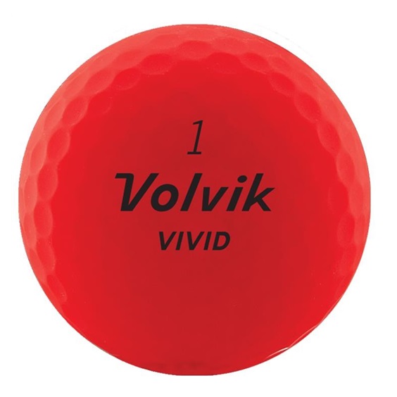Volvik Vivid Golfbälle, rot