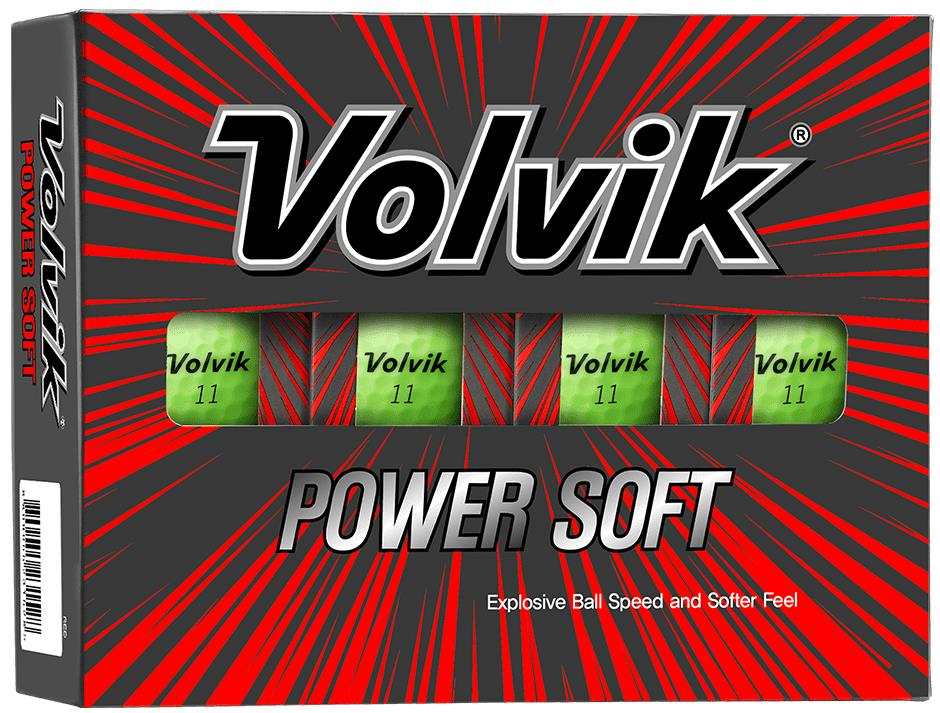 Volvik Power Soft Golfbälle, grün