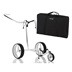 JuCad Carbon Manuell Golftrolley,schwarz/weiss + Tragetasche