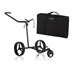 JuCad Carbon Shine 3-wheeled Manuell Golftrolley + Tragetasche