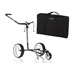 JuCad Carbon Zebra Manuell Golftrolley + Tragetasche