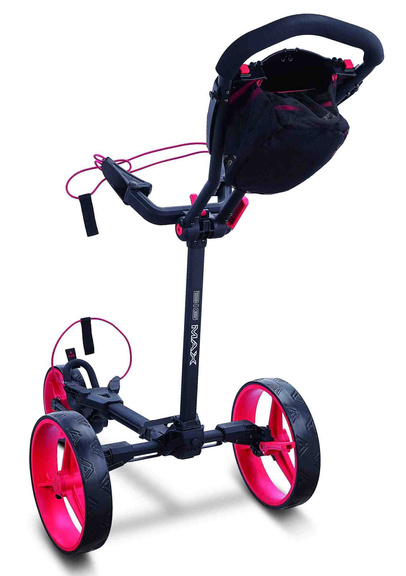 Big Max Blade Trio Golftrolley, schwarz/rot