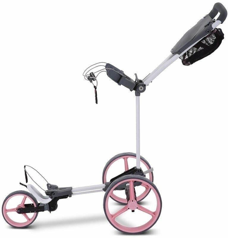 Big Max Blade Trio Golftrolley, weiss/rosa