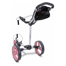 Big Max Blade Trio Golftrolley, weiss/rosa