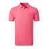 FootJoy Stretch Pique Solid Colour Athletic Fit Herren Poloshirt, watermelon