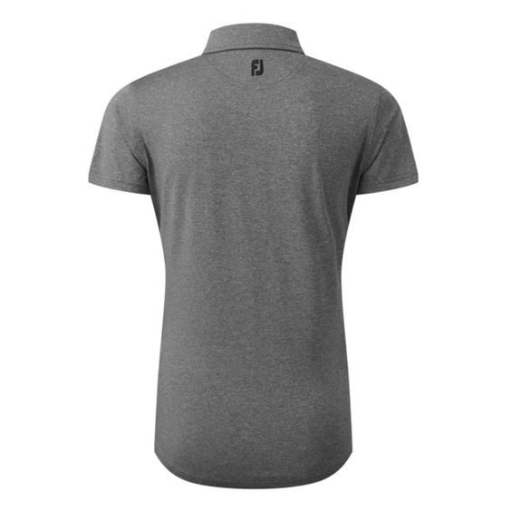 FootJoy Heather Self-Collar Lisle Damen Poloshirt, schwarz