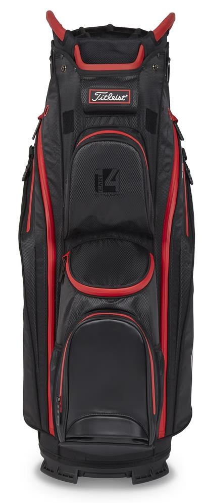 Titleist 14 StaDry Cartbag, schwarz/rot