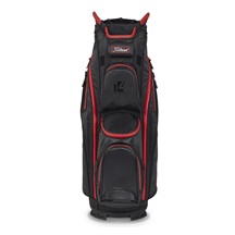 Titleist 14 StaDry Cartbag, schwarz/rot